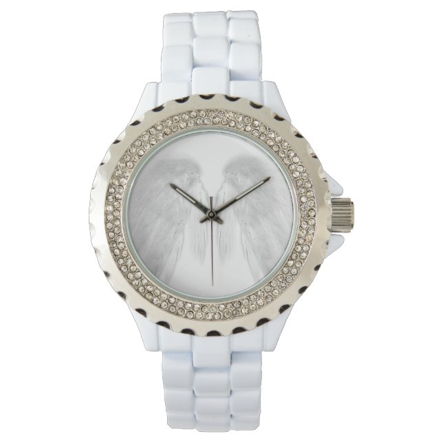 ANGEL WINGS White Customisable Watch (Front)