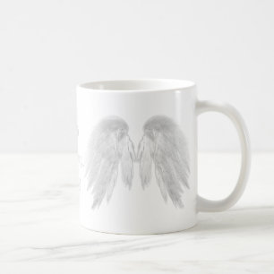 ANGEL WINGS White 'Good Morning' Customisable Text Coffee Mug