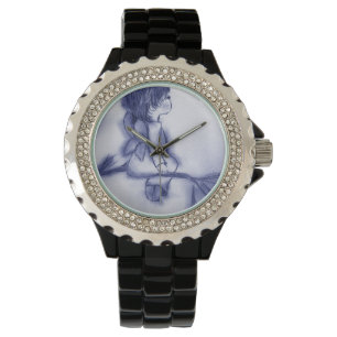 Angel Wishing On A Star - Blue Tint Watch