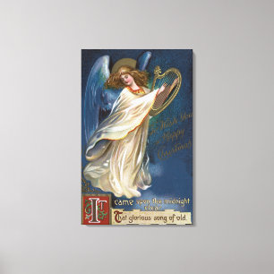 Angel with a Harp Canvas Print