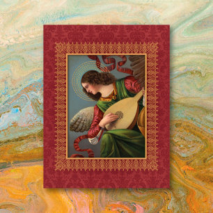 Angel with a Lute Card