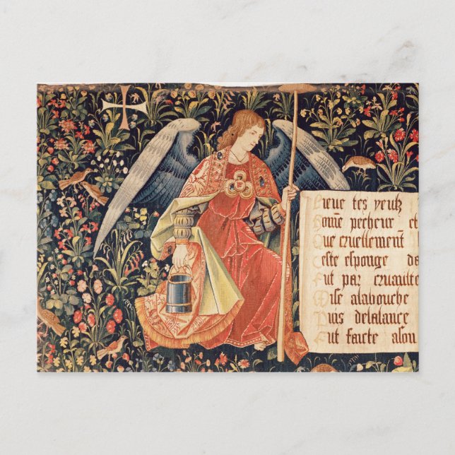 Angel with a sponge attached to a rod postcard (Front)