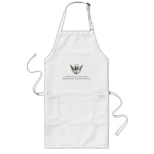 Angel with Biblical verse - "Strengthen yourself a Long Apron