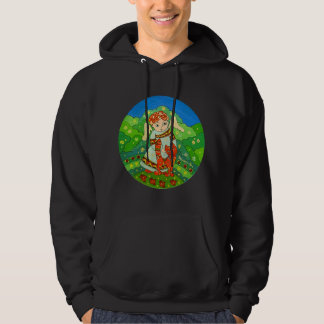 Angel with cat christmas decor 260. hoodie