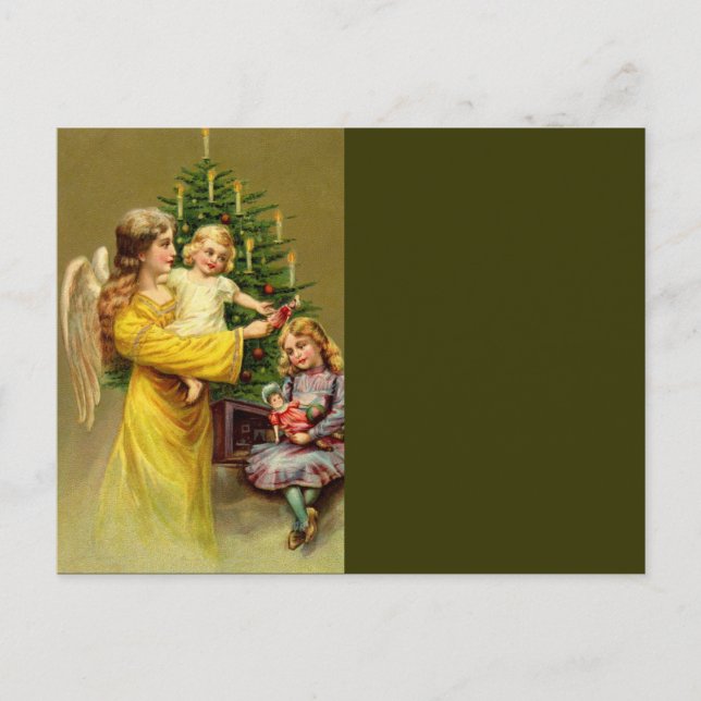 Angel with Children and Tree Postcard (Front)
