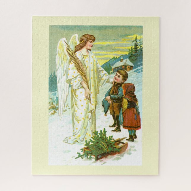 Angel with children jigsaw puzzle (Vertical)