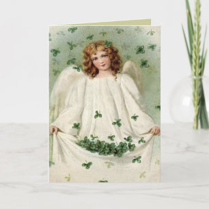 Angel with Clover St. Patrick's Day Card