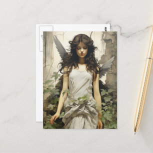 Angel with Grey Wings Postcard