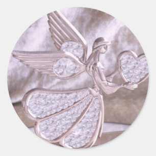 Angel with Heart Sticker