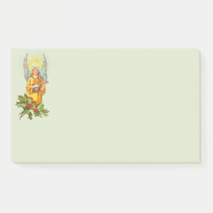 Angel With Holly And Mandolin Post-it Notes