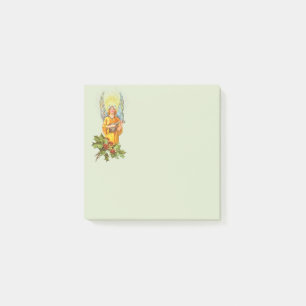 Angel With Holly And Mandolin Post-it Notes