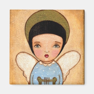 Angel With Lira Magnet