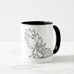 Angel With Quilt Mug Customise Name