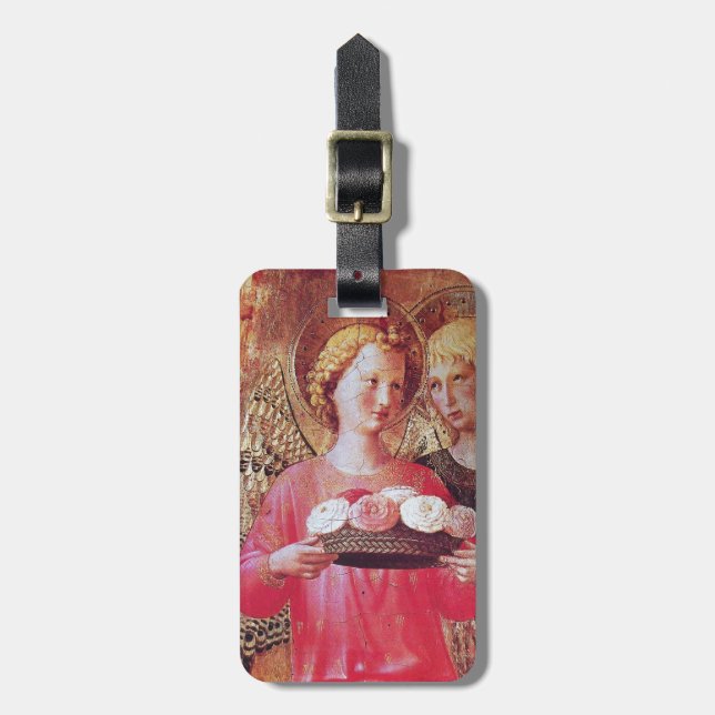 ANGEL WITH ROSES LUGGAGE TAG (Front Vertical)
