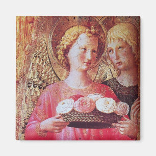 ANGEL WITH ROSES MAGNET