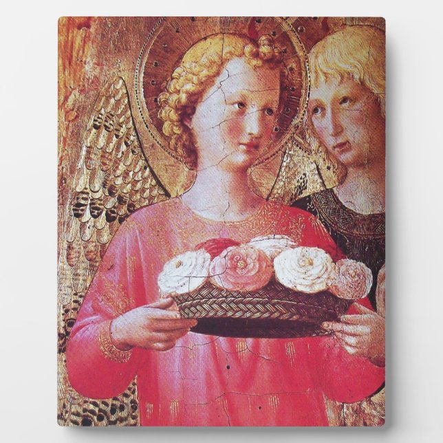 ANGEL WITH ROSES PLAQUE (Front)