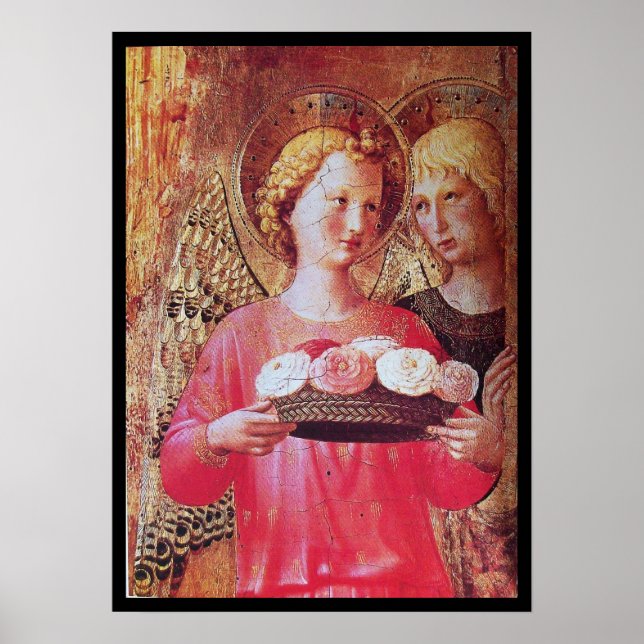 ANGEL WITH ROSES POSTER (Front)