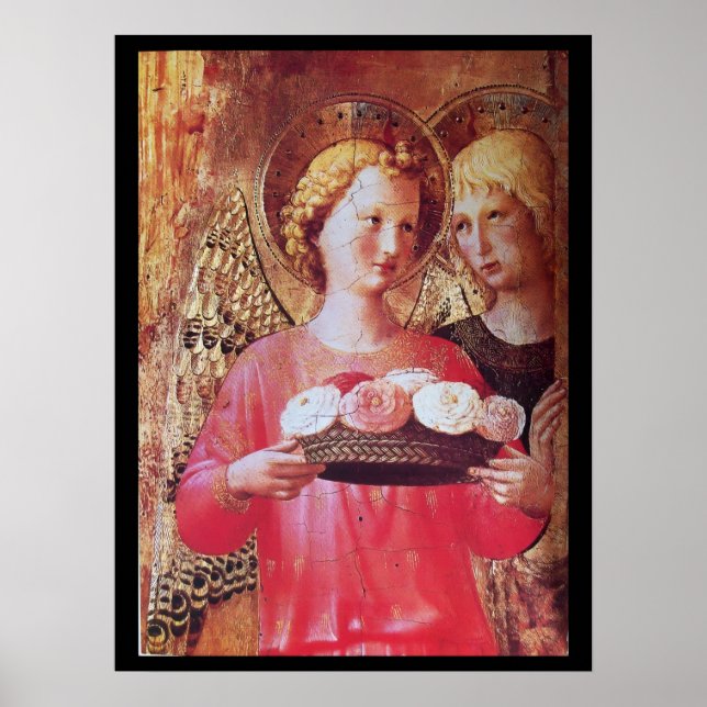 ANGEL WITH ROSES POSTER (Front)