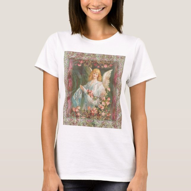 Angel with Roses T-Shirt (Front)