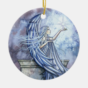 Angel with Star Christmas Ornament