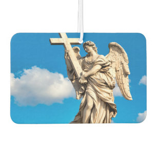 Angel with the Cross Car Air Freshener