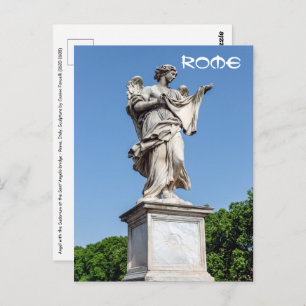 Angel with the Sudarium - Sant'Angelo bridge, Rome Postcard