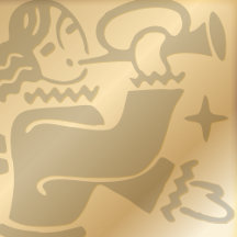 Angel with trumpet Christmas folded holiday card