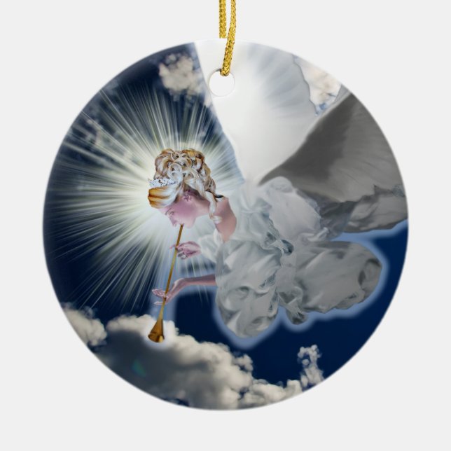 Angel with Trumpet  Ornament (Front)