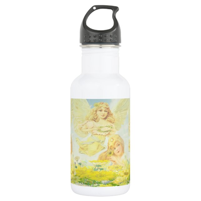 Angel with Wreath 532 Ml Water Bottle (Front)