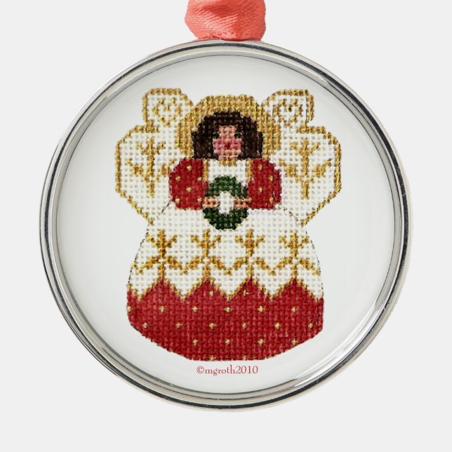 angel with wreath ornament (Front)