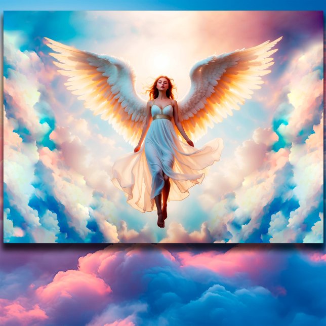Angel woman wings celestial religion heaven poster (Creator Uploaded)