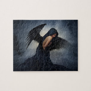 Angel women sad art pretty jigsaw puzzle
