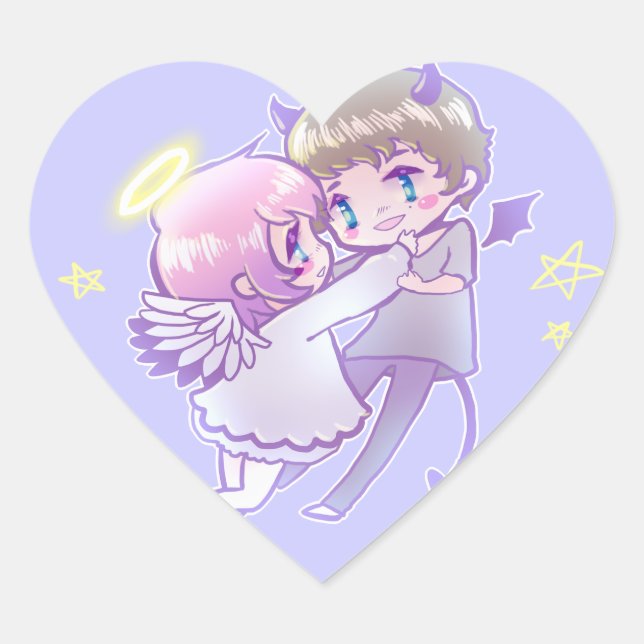 Angel x Demon Luv Sticker (Front)