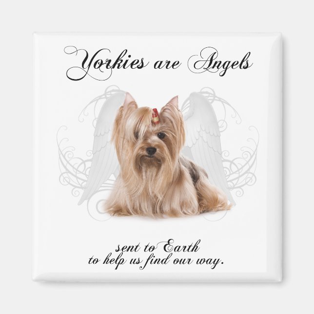 Angel Yorkie Magnet (Front)