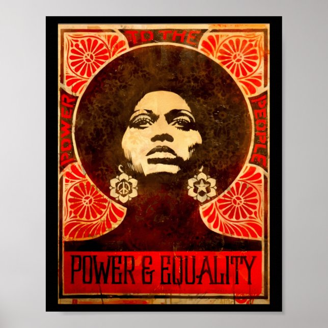Angela Davis Poster 1971 Sticker  (Front)