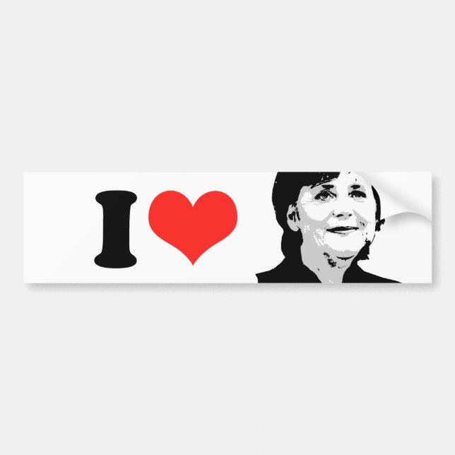 Angela Merkel Bumper Sticker (Front)