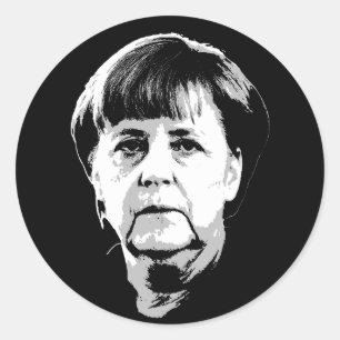 Angela Merkel Classic Round Sticker