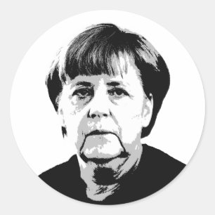 Angela Merkel Classic Round Sticker