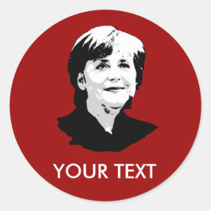 Angela Merkel Classic Round Sticker