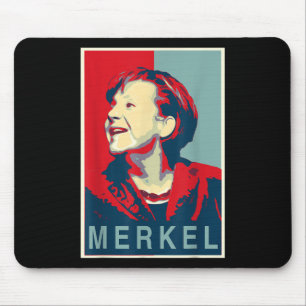 Angela Merkel - Obama Style Mouse Mat