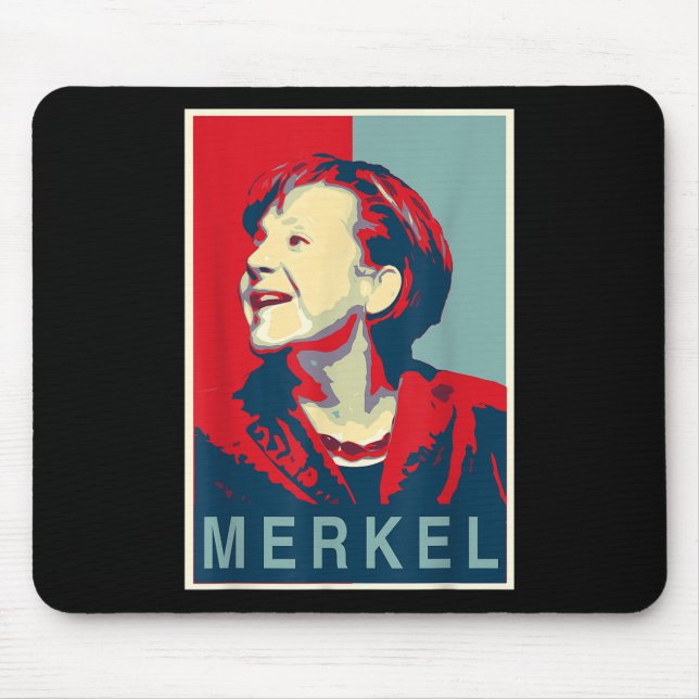 Angela Merkel - Obama Style  Mouse Mat (Front)