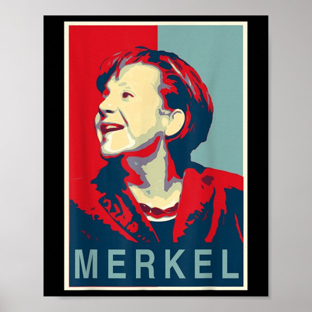 Angela Merkel - Obama Style  Poster (Front)