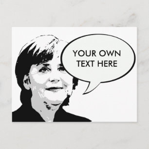 Angela Merkel Postcard