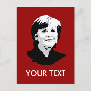Angela Merkel Postcard