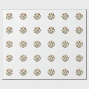 Angelcore Cat Angelcore Cat Vintage Vector Art Shi Wrapping Paper