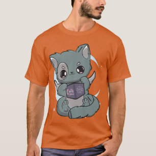 Angelcore Cat Witchy Pastel Goth Book Lover Neko P T-Shirt
