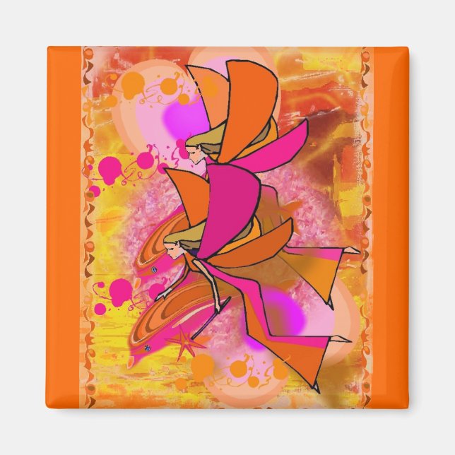 angeldolhphinfunandgiggles1 magnet (Front)