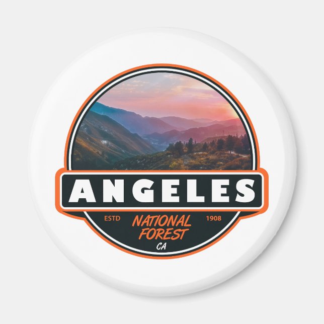 Angeles National Forest California Emblem Magnet (Front)
