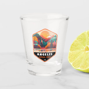Angeles National Forest California Vintage Emblem Shot Glass