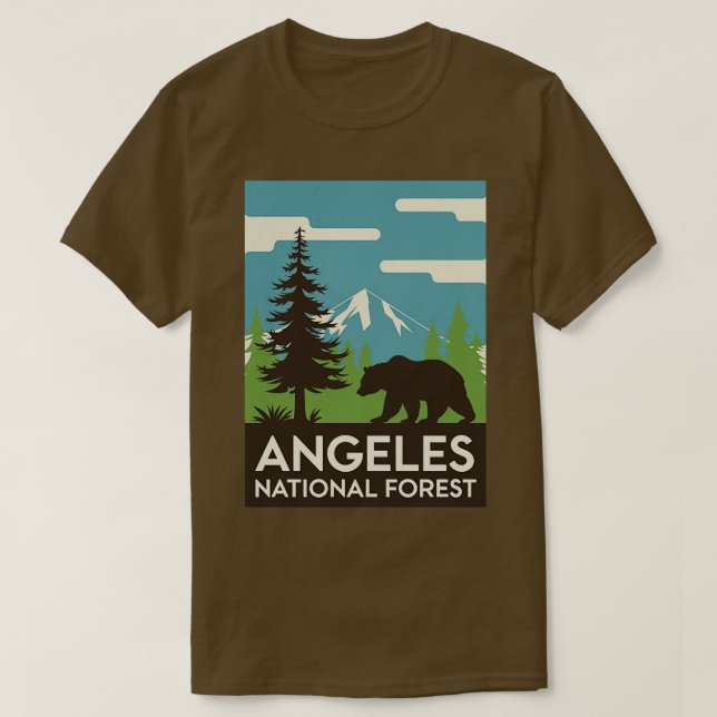 Angeles National Forest Illustration TShirt (Design Front)